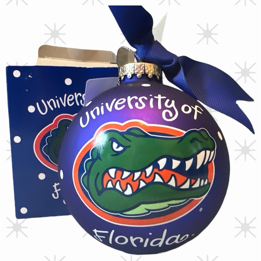 New with tags University of Florida Christmas ornament by Coton Colors